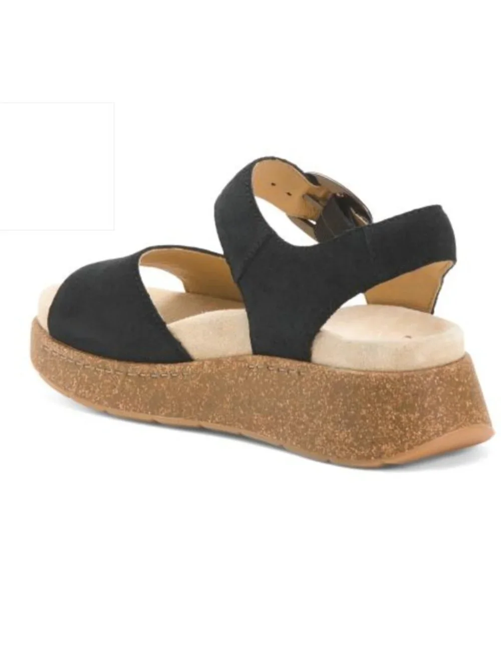 NIB $150 Dansko Bianca Wedge Black Suede Sandal in size 36!